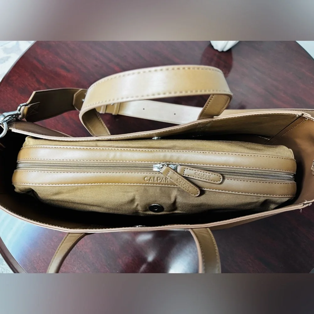 Calpak Haven 16’ Laptop Tote Bag in Toffee - Like New